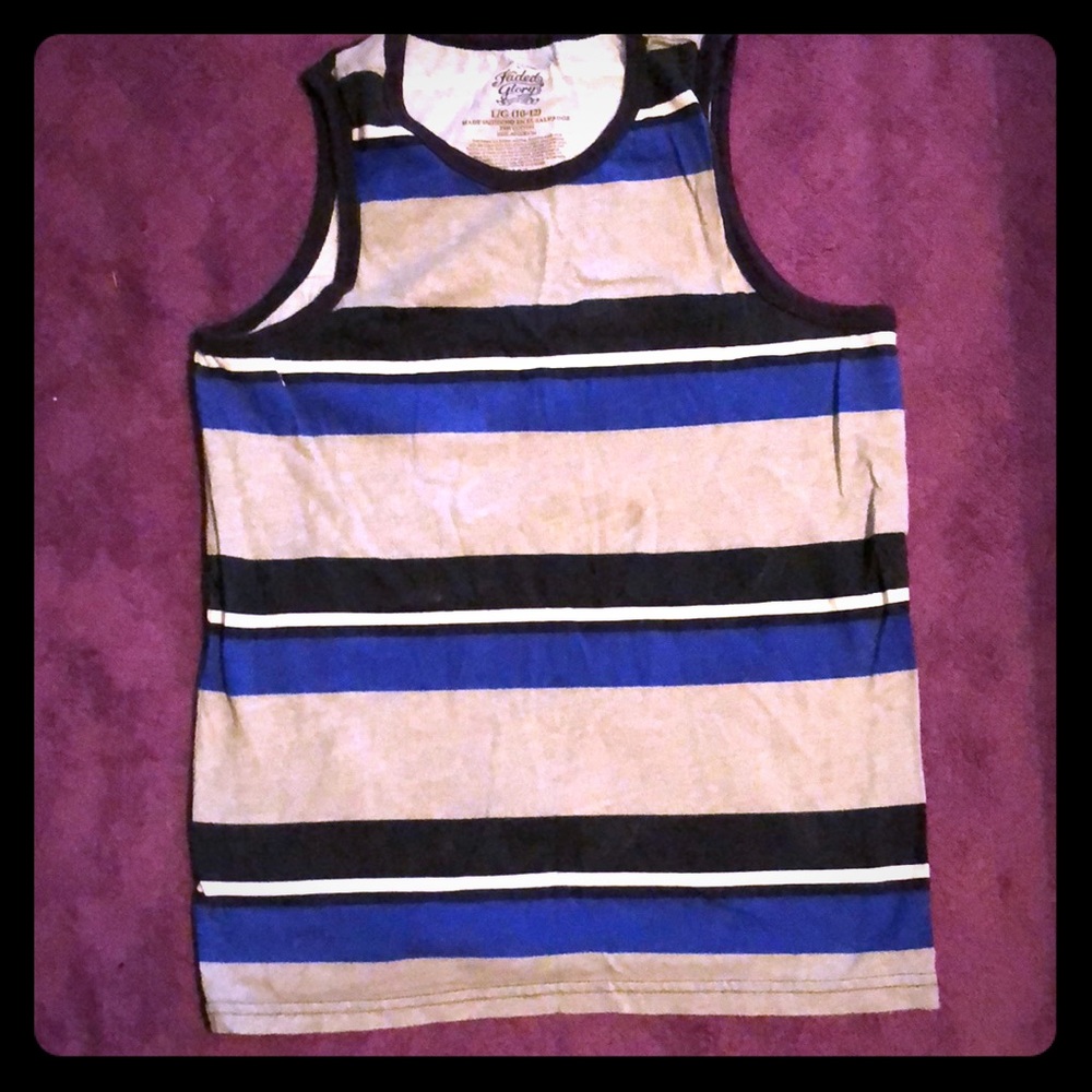 Blue/gray boys tank!!